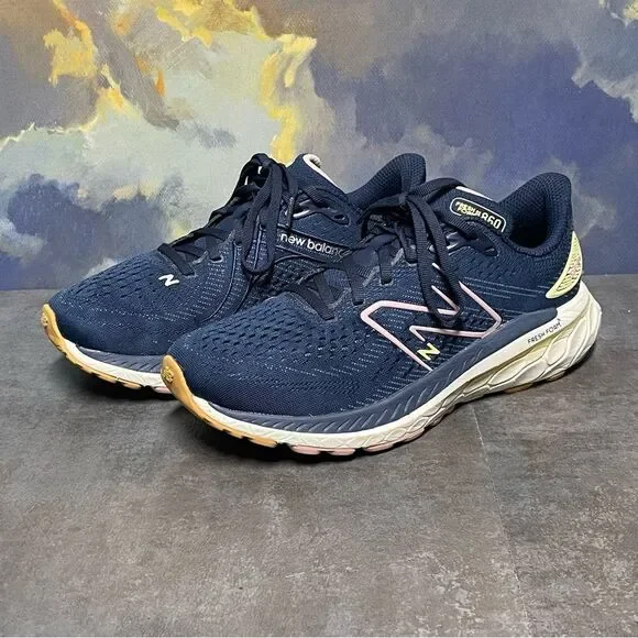 New Balance Fresh Foam X 860 Women's Navy Blue Running Shoes Size 8.5B - Picture 2 of 16